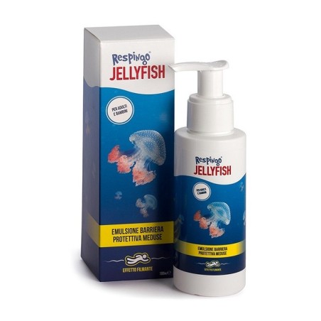 Respingo Jellyfish spray filmante protettivo contro meduse pidocchi di mare coralli 100 ml Respingo Jellyfish spray filmante protettivo contro meduse pidocchi di mare coralli 100 ml