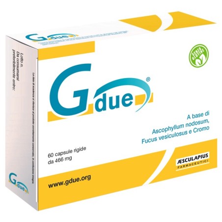 Gdue Integratore per il Controllo del Glucosio 60 Capsule Gdue Integratore per il Controllo del Glucosio 60 Capsule