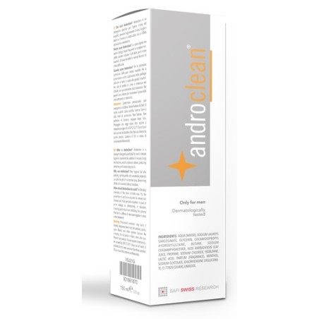 Androclean detergente intimo maschile rinfrescante deodorante 150 ml Androclean detergente intimo maschile rinfrescante deodorante 150 ml