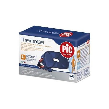 PIC ThermoGel cuscinetto riutilizzabile caldo/freddo con fascia per ginocchio