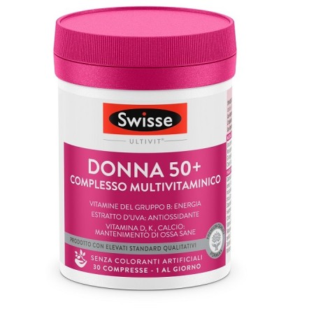 Swisse Donna 50 + integratore multivitaminico per benessere femminile 30 compresse Swisse Donna 50 + integratore multivitaminico per benessere femminile 30 compresse