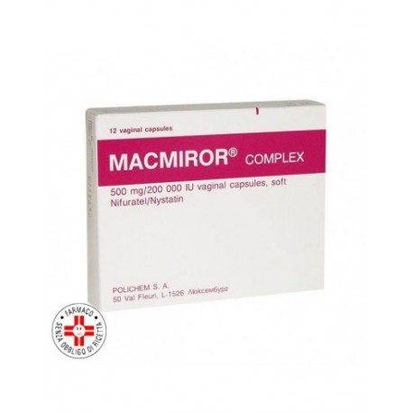 Macmiror Complex 12 ovuli vaginali 500 mg + 200.000 Unita' Internazionali