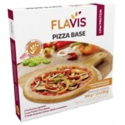 Flavis Pizza Aproteica Base - 2 Fondi di Pizza da 150 g