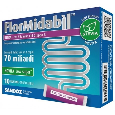 Flormidabil Ultra Integratore Alimentare con Probiotici - 10 Bustine