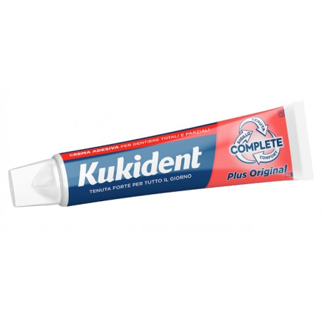 Kukident Complete Plus Original crema adesiva forte per dentiera 65 g