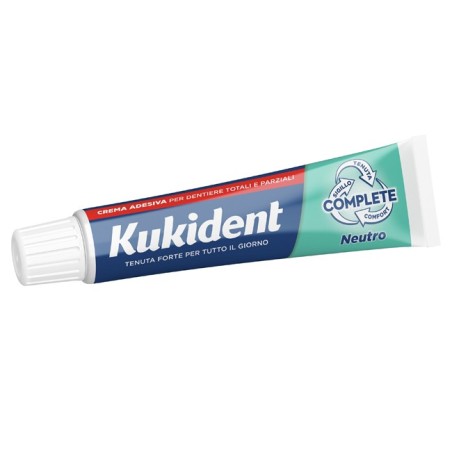 Kukident Complete Neutro crema adesiva sigillante per dentiera 65 g Kukident Complete Neutro crema adesiva sigillante per dentiera 65 g