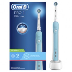 Oral B Pro 1 Cross Action spazzolino elettrico ricaricabile + 1 testina di ricambio