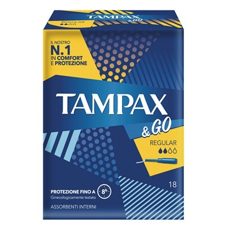 Tampax&Go Regular 18 Pezzi Tampax&Go Regular 18 Pezzi