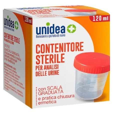 Unidea Contenitore Sterile per Analisi Urine 120 ml Unidea Contenitore Sterile per Analisi Urine 120 ml