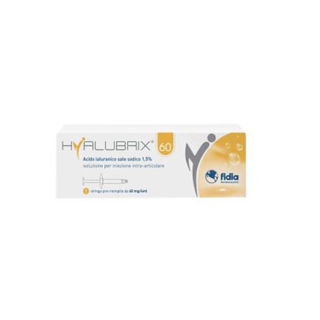 Hyalubrix 60 mg siringa intra articolare acido ialuronico 4 ml