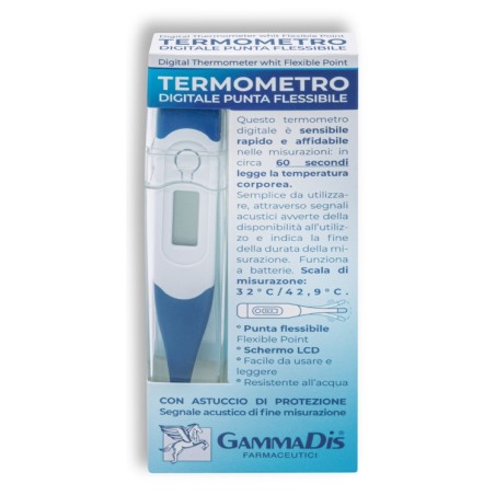 Termometro Digitale Punta Flessibile con Custodia Protettiva Termometro Digitale Punta Flessibile con Custodia Protettiva