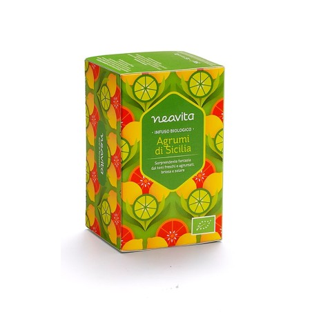 Neavita Agrumi di Sicilia Infuso biologico intenso e profumato 15 filtri Neavita Agrumi di Sicilia Infuso biologico intenso e profumato 15 filtri