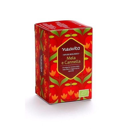 Neavita Mela e Cannella Infuso biologico dolce e speziato 15 filtri Neavita Mela e Cannella Infuso biologico dolce e speziato 15 filtri