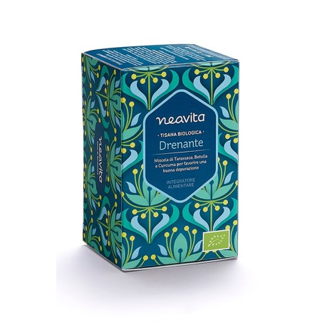 Neavita Drenante Tisana biologica per drenare i liquidi in eccesso 15 filtri Neavita Drenante Tisana biologica per drenare i liquidi in eccesso 15 filtri