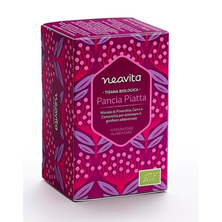Neavita Pancia Piatta Tisana biologica per gonfiore addominale 15 filtri Neavita Pancia Piatta Tisana biologica per gonfiore addominale 15 filtri