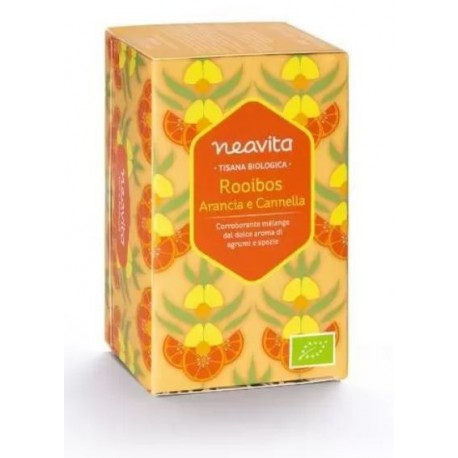 Neavita Rooibos Arancia e Cannella Tisana biologica aroma agrumi e spezie 15 filtri