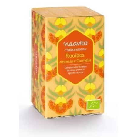 Neavita Rooibos Arancia e Cannella Tisana biologica aroma agrumi e spezie 15 filtri Neavita Rooibos Arancia e Cannella Tisana biologica aroma agrumi e spezie 15 filtri