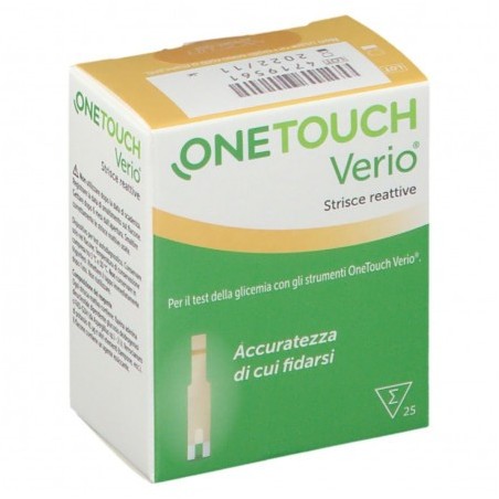 OneTouch Verio 25 strisce reattive per la misurazione della glicemia OneTouch Verio 25 strisce reattive per la misurazione della glicemia
