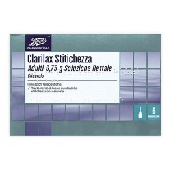 Almus Clarilax Stitichezza Adulti 6,75 g soluzione rettale 6 microclismi