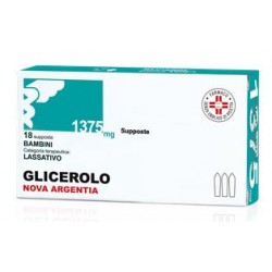 Nova Argentia Glicerolo supposte per bambini 1375 mg 18 supposte