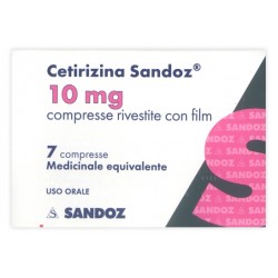 Cetirizina Sandoz 10 mg 7 compresse rivestite con film