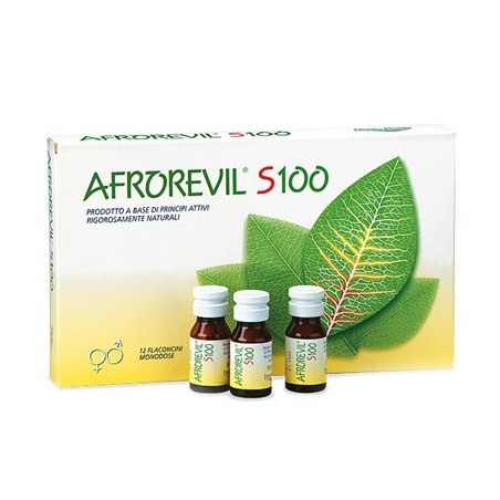 Afrorevil S100 integratore tonico energizzante 12 fiale 10 ml Afrorevil S100 integratore tonico energizzante 12 fiale 10 ml