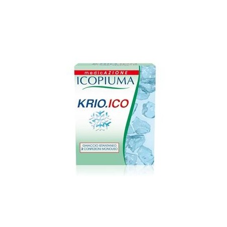 Icopiuma Krio.Ico Ghiaccio istantaneo monouso per pronto soccorso 2 buste Icopiuma Krio.Ico Ghiaccio istantaneo monouso per pronto soccorso 2 buste