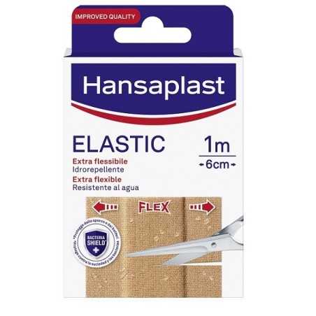 Hansaplast Elastic Extra Cerotti flessibili ed idrorepellenti 6 cm 1m 10 pezzi Hansaplast Elastic Extra Cerotti flessibili ed idrorepellenti 6 cm 1m 10 pezzi