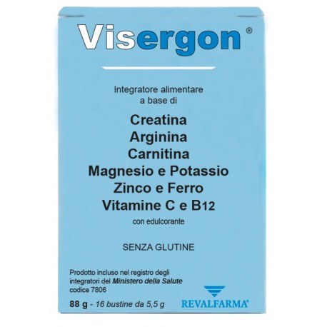 Revalfarma Visergon integratore ricostituente per funzione muscolare 16 bustine