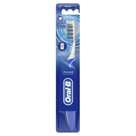 Oral-B Pulsar spazzolino da denti manuale setole medie Micro Pulse pulsanti con pila 1 pezzo Oral-B Pulsar spazzolino da denti manuale setole medie Micro Pulse pulsanti con pila 1 pezzo
