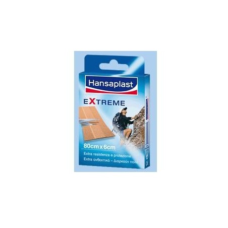 Hansaplast Extreme cerotto in striscia extraresistente per tutti i tipi di ferite 80 cm x 6 cm 8 pezzi Hansaplast Extreme cerotto in striscia extraresistente per tutti i tipi di ferite 80 cm x 6 cm 8 pezzi