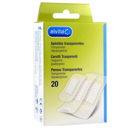 Alvita Cerotti Trasparenti flessibili protezione discreta 20 pezzi Alvita Cerotti Trasparenti flessibili protezione discreta 20 pezzi