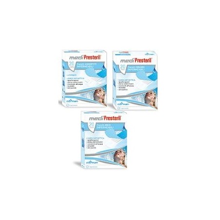 Medipresteril Cerotti impermeabili per medicazioni misure assortite 20 pezzi Medipresteril Cerotti impermeabili per medicazioni misure assortite 20 pezzi