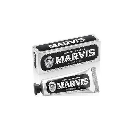 Marvis Licorice Mint dentifricio menta e liquirizia da viaggio 25 ml Marvis Licorice Mint dentifricio menta e liquirizia da viaggio 25 ml