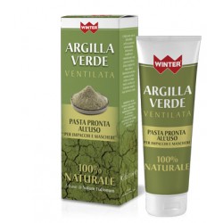 Winter Argilla verde ventilata 100% naturale pronta all'uso per impacchi e maschere 250 ml