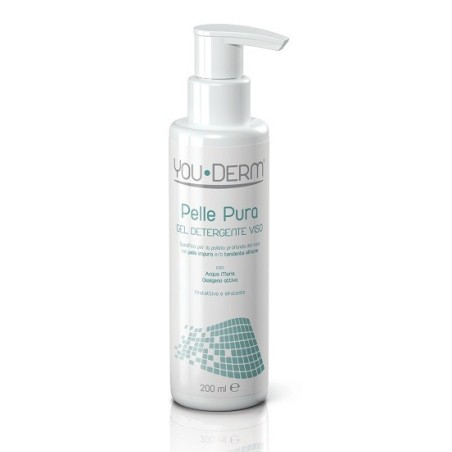 Youderm Pelle Pura Gel detergente viso purificante per pelle impura 200 ml Youderm Pelle Pura Gel detergente viso purificante per pelle impura 200 ml