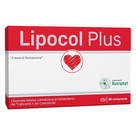 Lipocol Plus integratore a base di recapsoma per trigliceridi e del colesterolo 30 compresse