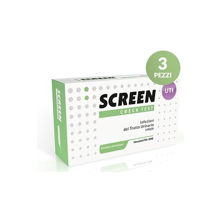 Screen Check Test autodiagnostico per infezioni urinarie 3 pezzi Screen Check Test autodiagnostico per infezioni urinarie 3 pezzi