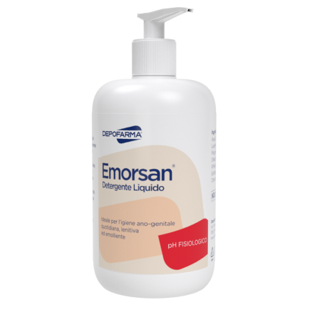 Depofarma Emorsan Detergente liquido per l'igiene della zona ano-genitale 500 ml Depofarma Emorsan Detergente liquido per l'igiene della zona ano-genitale 500 ml