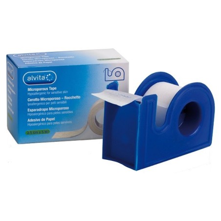 Alvita Cerotto Microporoso in rocchetto ipoallergenico pronto all'uso m 5 x 2,5 cm Alvita Cerotto Microporoso in rocchetto ipoallergenico pronto all'uso m 5 x 2,5 cm