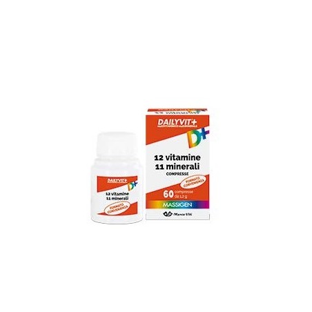 Dailyvit+ 12 Vitamine 11 Minerali integratore completo ed equilibrato 60 compresse Dailyvit+ 12 Vitamine 11 Minerali integratore completo ed equilibrato 60 compresse