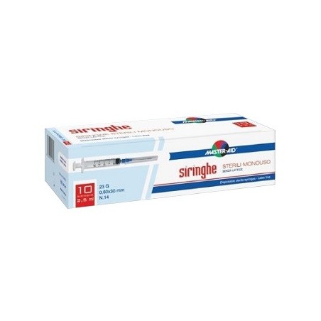 Master Aid Siringa Per Venipuntura Master-aid 5 Ml Gauge 23 10 Pezzi Master Aid Siringa Per Venipuntura Master-aid 5 Ml Gauge 23 10 Pezzi