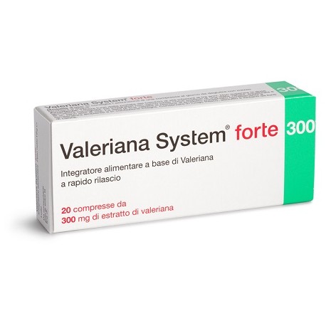 Sanifarma Valeriana System Forte 300 integratore anti stress 20 compresse