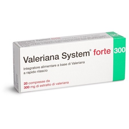 Sanifarma Valeriana System Forte 300 integratore anti stress 20 compresse Sanifarma Valeriana System Forte 300 integratore anti stress 20 compresse