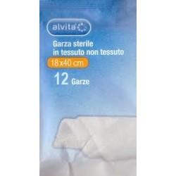 Alvita Garza sterile in TNT per ferite 18 x 40 cm 12 pezzi