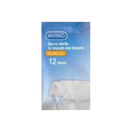 Alvita Garza sterile in TNT per ferite 18 x 40 cm 12 pezzi Alvita Garza sterile in TNT per ferite 18 x 40 cm 12 pezzi