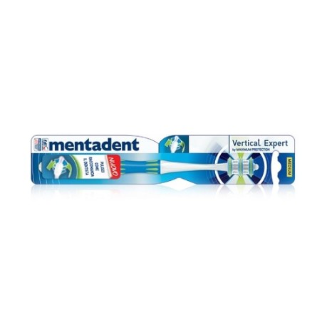 Mentadent Spazzolino Vertical Expert spazzolino per pulizia verticale dei denti 1 pezzo Mentadent Spazzolino Vertical Expert spazzolino per pulizia verticale dei denti 1 pezzo