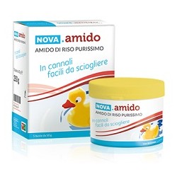 Nova Amido di riso purissimo per bagno rinfrescante astringente emolliente 250 g