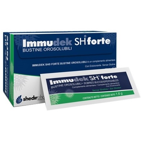 Shedir Pharma Immudek Sh Forte 16 Bustine Orosolubili Shedir Pharma Immudek Sh Forte 16 Bustine Orosolubili