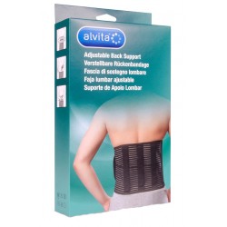 Alvita Fascia di sostegno lombare per lombalgie e sciatalgie taglia 1 circonferenza 80-100 cm